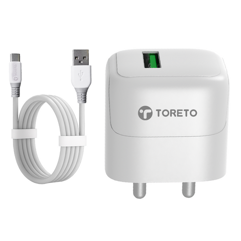 Toreto USB To Micro  15w charger with cable