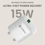 Toreto USB to C 15W Charger