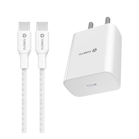 Toreto USB To C 25W Charger With Cable