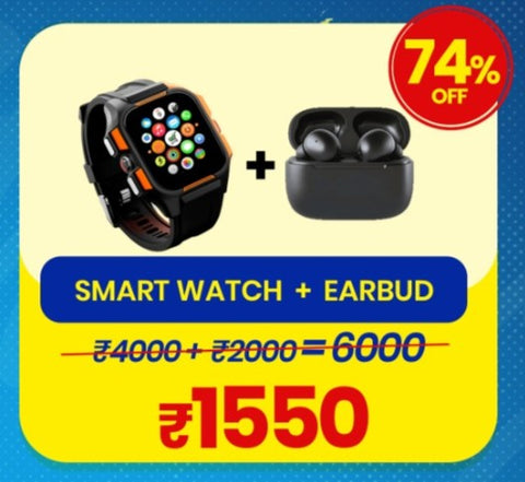 Smart Watch + Ear Buds Combo