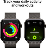 Apple Watch Series 11 GPS + Cellular 42mm Slate Titanium Case Slate Milanese Loop  (Slate Strap, Free Size)