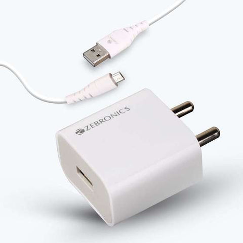 Zebronic USB To Micro 12W Charger With Cable